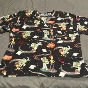 Disney Toy Story scrub top.  Size XL